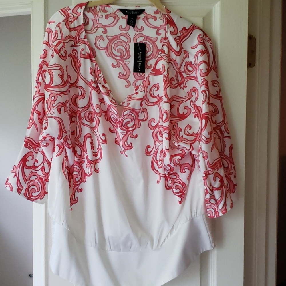 NWT White House Black Market 3/4 length sleeve blo